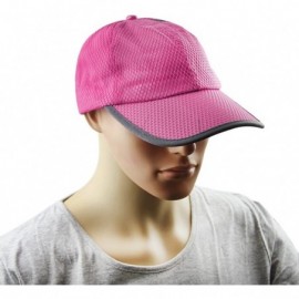 Baseball Caps Summer Quick Dry Mesh Baseball Cap Sports Cycling Running Fishing Golf Sun Hat - 2 Pink - CV12JROVB13 $9.46