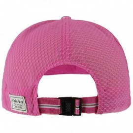 Baseball Caps Summer Quick Dry Mesh Baseball Cap Sports Cycling Running Fishing Golf Sun Hat - 2 Pink - CV12JROVB13 $9.46