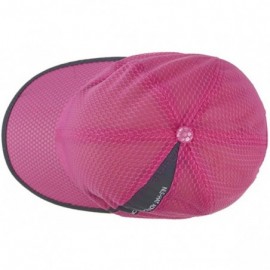 Baseball Caps Summer Quick Dry Mesh Baseball Cap Sports Cycling Running Fishing Golf Sun Hat - 2 Pink - CV12JROVB13 $9.46