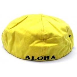 Baseball Caps Cigar Logo Hat with Secret Pocket Closed Back Deluxe - Yellow - CM115MXDQHL $13.64
