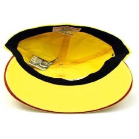 Baseball Caps Cigar Logo Hat with Secret Pocket Closed Back Deluxe - Yellow - CM115MXDQHL $13.64