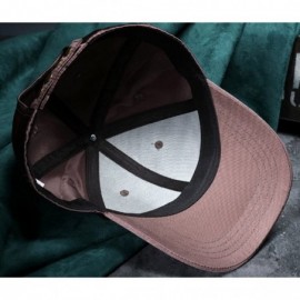 Baseball Caps Unisex Unstructured Luster Satins Cap Adjustable Plain Hat - Pink - CJ186NCEL9T $9.44