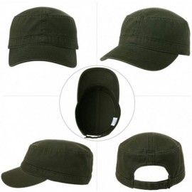 Baseball Caps Unisex Adjustable Large Head Strapback Army Military Combat Hat Baseball Cadet Cap 56-64cm - 99770-olive - CP18...