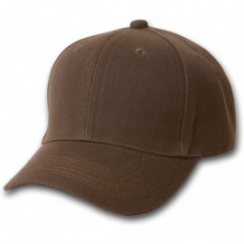 Baseball Caps Baseball Cap Hat- Brown - C1112PS7DSJ $11.58
