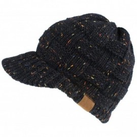 Skullies & Beanies Women Knitted Cap Winter Warm Ponytail Beanie Hats & Caps - Black Floral - CC192KN7LH0 $33.60