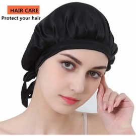 Skullies & Beanies Mulberry Night Sleep Bonnet - Black - C612NT34O7V $22.26