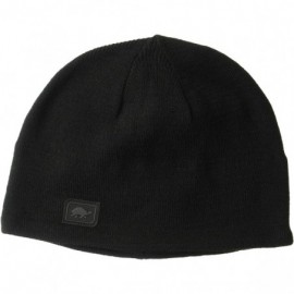 Skullies & Beanies Men's Solid Midweight Merino Wool Beanie - Black - C911K5PSKJ5 $36.43