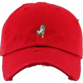 Baseball Caps Praying Hands Rosary Savage Dad Hat Baseball Cap Unconstructed Polo Style Adjustable - C7182ZHOYN3 $16.50