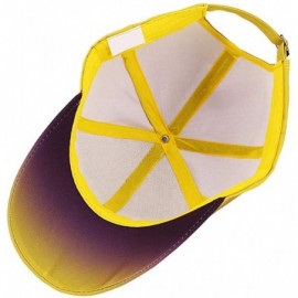 Baseball Caps Multicolored Baseball Cap Adjustable Ponytail Hat Breathable Pnybon Cap for Women and Men - Purple - CU1986UTAQ...