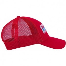 Baseball Caps Adult Gump Running Hat- Shrimp Mesh Baseball Trucker Cap- Cosplay Costumes - Red-2 - CN189I5E894 $12.60