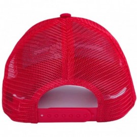 Baseball Caps Adult Gump Running Hat- Shrimp Mesh Baseball Trucker Cap- Cosplay Costumes - Red-2 - CN189I5E894 $12.60