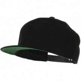 Baseball Caps Sonette/Yupoong Wool Blend Prostyle Snapback Cap - Black - C6118E481OX $24.86