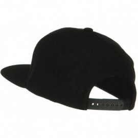 Baseball Caps Sonette/Yupoong Wool Blend Prostyle Snapback Cap - Black - C6118E481OX $12.43