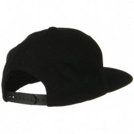 Baseball Caps Sonette/Yupoong Wool Blend Prostyle Snapback Cap - Black - C6118E481OX $12.43