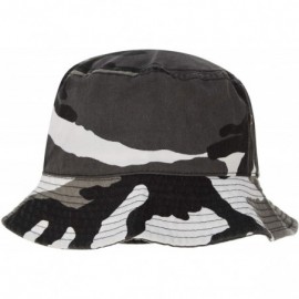 Bucket Hats 100% Cotton Bucket Hat for Men- Women- Kids - Summer Cap Fishing Hat - Urban Camo - CR18H2O2T40 $13.93