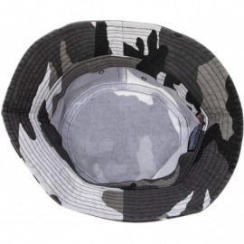 Bucket Hats 100% Cotton Bucket Hat for Men- Women- Kids - Summer Cap Fishing Hat - Urban Camo - CR18H2O2T40 $27.55