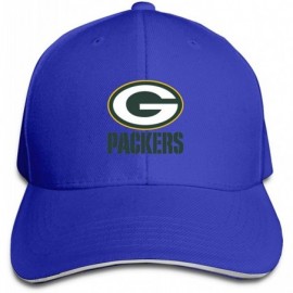 Baseball Caps Green Bay Packers Unisex Baseball Cap Men's Cap Adjustable Baseball Cap for Women-Gray - Blue - CW18ZKD6YSN $9.06