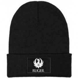 Skullies & Beanies Unisex Knit Hat Fishing-Master-Baiter-Hook- Warm Black Sport Watch Cap - Ruger Arms Makers - C919297EGX6 $...