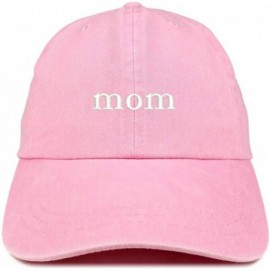 Baseball Caps Mom and Dad Pigment Dyed Couple 2 Pc Cap Set - Pink Olive - CY18I7Y8GRL $24.60