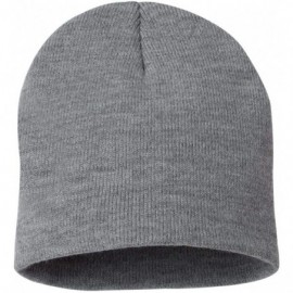 Skullies & Beanies 3810 - USA-Made 8½' Inch Knit Beanie - Dark Ash - C911CYQH4LD $8.49