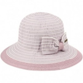 Sun Hats Womens UPF50 Foldable Summer Sun Beach Straw Hats - Fl2914lavender - C718DA26Y8L $21.12