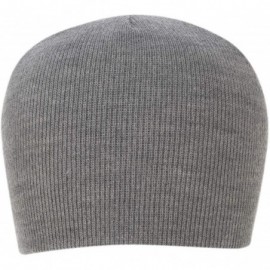 Skullies & Beanies 100% Soft Acrylic Solid Color Beanie Winter Hat - Skull Knit Cap - Made in USA - Light Grey - C0187ITMA0Q ...