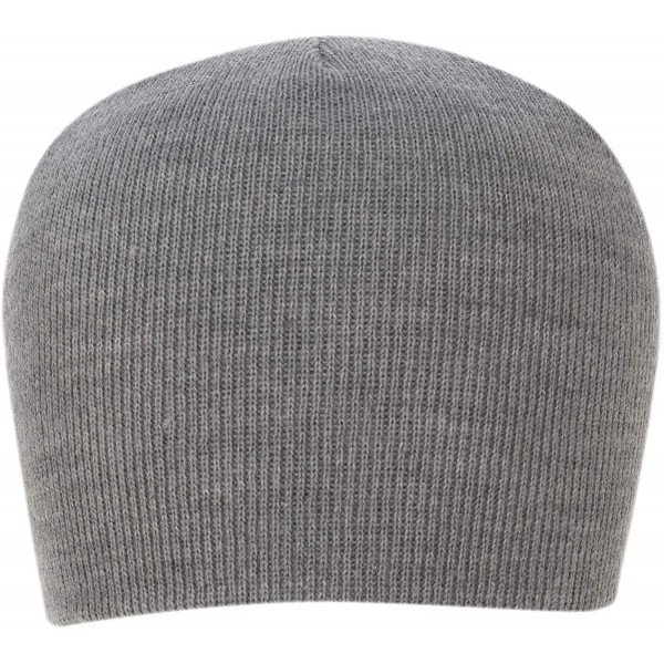 Skullies & Beanies 100% Soft Acrylic Solid Color Beanie Winter Hat - Skull Knit Cap - Made in USA - Light Grey - C0187ITMA0Q ...