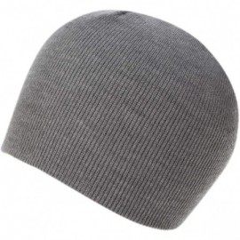 Skullies & Beanies 100% Soft Acrylic Solid Color Beanie Winter Hat - Skull Knit Cap - Made in USA - Light Grey - C0187ITMA0Q ...