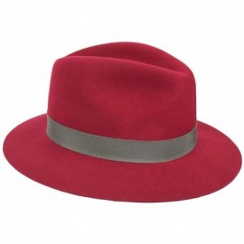 Fedoras Hunter Litefelt Fedora - Cranberry - CJ12EOA4ZSP $40.06