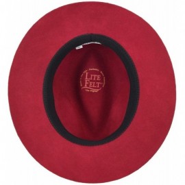 Fedoras Hunter Litefelt Fedora - Cranberry - CJ12EOA4ZSP $40.06