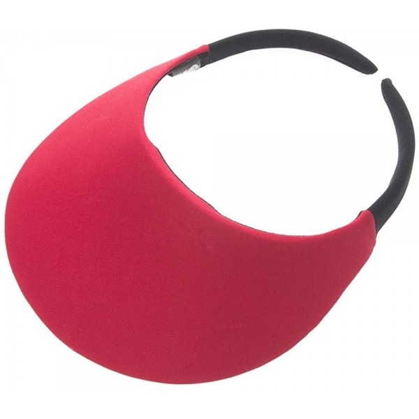 Visors Midsize Sport Sun Visor - Red - CM111C9HJ3V $15.42