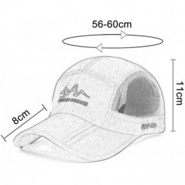 Bucket Hats Unisex Mesh Brim Tennis Cap Outside Sunscreen Quick Dry Adjustable Baseball Hat - B-green - CI18DCURGIQ $14.61