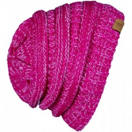 Skullies & Beanies Beanie Hat Cap Knit Skullies for Men Women Unisex - Melange Pink-101 - CA12NH90AT2 $10.36