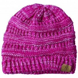 Skullies & Beanies Beanie Hat Cap Knit Skullies for Men Women Unisex - Melange Pink-101 - CA12NH90AT2 $10.36