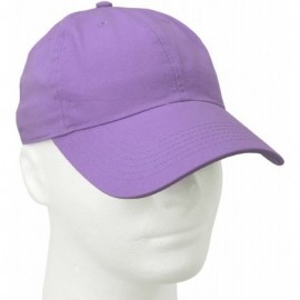 Baseball Caps Classic Baseball Cap Dad Hat 100% Cotton Soft Adjustable Size - Lavender - CB11AT3XLF5 $9.17