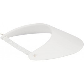 Visors Fabric Foam Sun String Visor- White - CY129990E05 $7.96