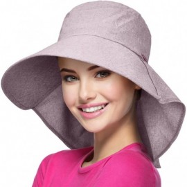 Sun Hats Womens Wide Brim Sun Protection Hat w/Flap Neck Cover for Summer Safari Hiking - Red - C218EDOZOC7 $12.48