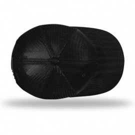 Baseball Caps KAG Leather Patch Back Mesh Hat - Black Front / Black Mesh - C018XE6KEL8 $35.53