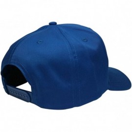 Baseball Caps Pilot Oak Leaf Oval Embroidered Patch Snapback Baseball Cap - Royal - CN18040OORL $11.48