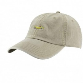 Baseball Caps Vintage Washed Cotton Adjustable Baseball Cap + Free Sew/Iron on Camper Patch (70 Khaki) - CC12MSACQ57 $16.24