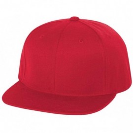 Baseball Caps Classic Snapback Pro-Style Wool Cap - Red - CI11NANFLQD $9.30