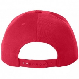 Baseball Caps Classic Snapback Pro-Style Wool Cap - Red - CI11NANFLQD $9.30