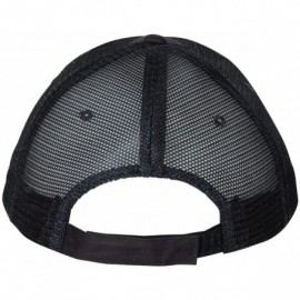 Baseball Caps Cotton Twill Trucker Cap with Mesh Back and A Sleek Trim On Front of Bill-Unisex - Navy/Navy - CI12I54XFZB $9.98
