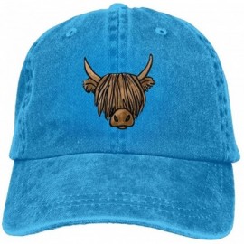 Baseball Caps Cowboy Hat Cap For Men Women Highland Scottish Cow - Royalblue - CD18CEMOY0S $10.97