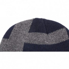 Skullies & Beanies Men's Winter Hat Warm Knitted Wool Thick Beanie Skull Cap for Men Women Gifts - Navy3 - CR193C65WK6 $10.31