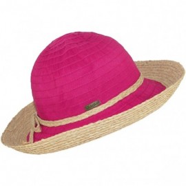 Sun Hats Akira - Fuchsia - C811DFNH7LL $27.62