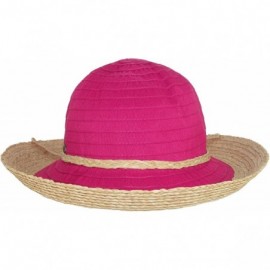 Sun Hats Akira - Fuchsia - C811DFNH7LL $27.62