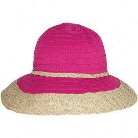 Sun Hats Akira - Fuchsia - C811DFNH7LL $27.62