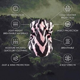 Balaclavas Face Bandanas Neck Gaiters for Men Women Dust Scarf Balaclava Headbands - Zebra Print - C6197AN8WAK $14.07