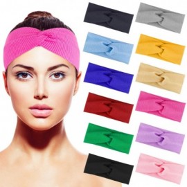 Headbands 12 Pcs Cross Turban Headbands Cross Head Wrap Hair Band Knit Cross Knot Headband for Woman- - CF18XE3TIYC $11.74